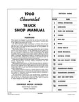 1960 Chevrolet Truck Shop Manual