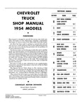 1954 - 1955 Chevy Truck Shop Manual - 1st Series