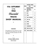 1956 Chevy Truck Shop Manual Supplement - 2nd Series