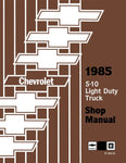 1985 Chevy S-10 LD Truck Shop Manual
