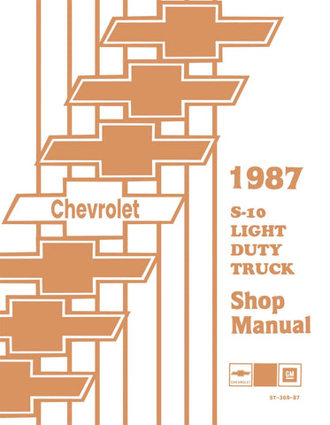 1987 Chevy S-10 LD Truck Shop Manual