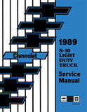 1989 Chevy S-10 LD Truck Service Manual