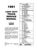 1991 Chevy S-10 Models Service Manual