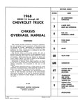 1968 Chevrolet Truck Chassis Overhaul Manual (Series 10-60)