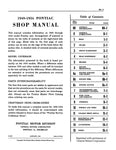 1949 - 1954 Pontiac Shop Manual