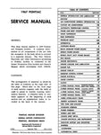 1967 Pontiac Service Manual