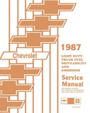 1987 Chevy Truck Driveability & Emissions Service Manual Supplement