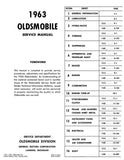 1963 Oldsmobile Service Manual - 2 Vol Set