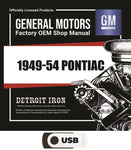 1949-1954 Pontiac Shop Manual, Sales Data & Parts Books on USB