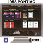 1958 Pontiac Shop Manuals, Parts Books & Sales Literature on USB