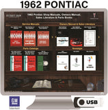 1962 Pontiac Shop Manuals, Owner Manuals, Sales Literature & Parts Books on USB