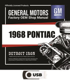 1968 Pontiac Shop Manuals, Sales Literature & Parts Books on USB