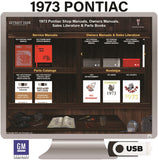 1973 Pontiac Shop Manuals, Owner Manuals, Parts Books & Sales Literature on USB