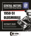 1950-1951 Oldsmobile Shop Manuals, Parts Books & Sales Literature on USB