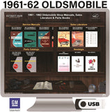 1961-1962 Oldsmobile Shop Manuals, Sales Literature & Parts Books on USB