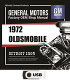 1972 Oldsmobile Shop Manuals, Sales Data & Parts Books on USB