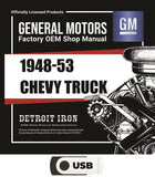 1948-1953 Chevrolet Truck Shop Manuals, Sales Brochures & Parts Books on USB