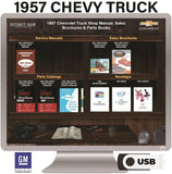1957 Chevrolet Truck Shop Manual, Sales Brochures & Parts Books on USB