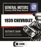 1939 Chevrolet Truck and Car Shop Manuals, Sales Data & Parts Books on USB