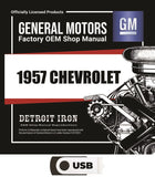 1957 Chevrolet & Corvette Shop Manuals, Sales Literature & Parts Books on USB