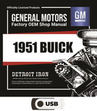 1951 Buick Shop Manual, Parts Books & Sales Data on USB