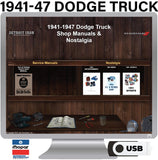 1941-47 Dodge Truck Shop Manual on USB