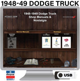 1948-49 Dodge Truck Shop Manual on USB