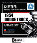 1954 Dodge Truck Shop Manual on USB