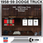 1958-1959 Dodge Truck Shop Manuals on USB