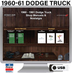 1960-61 Dodge Truck Shop Manuals on USB