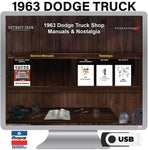 1963 Dodge Truck Shop Manuals on USB