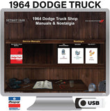 1964 Dodge Truck Shop Manuals on USB