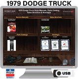 1979 Dodge Ramcharger Trail Duster Shop Manual, Sales Brochure Parts Book on USB