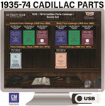 1935-1974 Cadillac Parts Manuals (Only) on USB