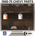 1968-1975 Chevrolet Parts Manuals (Only) USB