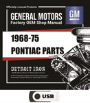 1968-1975 Pontiac Parts Manuals (Only) on USB