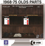 1968-1975 Oldsmobile Parts Manuals (Only) on USB