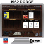 1962 Dodge Shop Manual & Sales Literature on USB