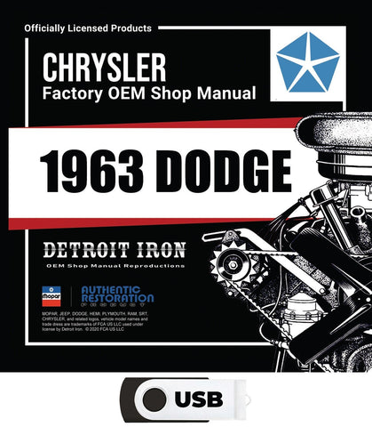 1963 Dodge Shop Manuals & Sales Data on USB