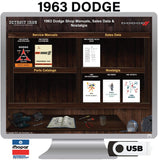 1963 Dodge Shop Manuals & Sales Data on USB