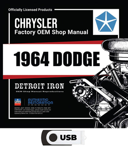 1964 Dodge Shop Manuals & Sales Data on USB