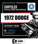 1972 Dodge Shop Manuals & Sales Data on USB