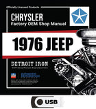 1976 Jeep Shop Manual, Parts Book & Sales Brochure on USB