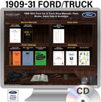 1909-1931 Ford Trucks and Cars Shop Manuals, Sales Data & Parts Books on CD