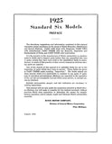 1925 Buick Standard Six Shop Manual Series 20, 40
