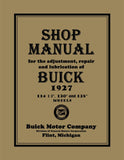 1927 Buick Shop Manual