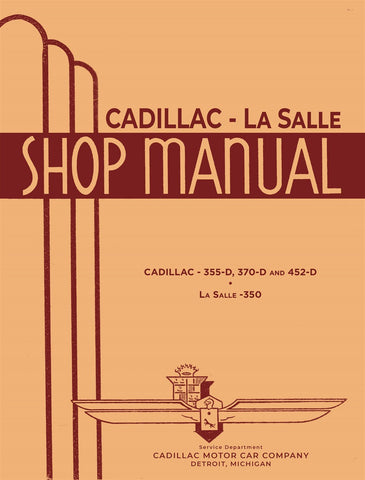 1934-1935 Cadillac & LaSalle Repair Shop Manual