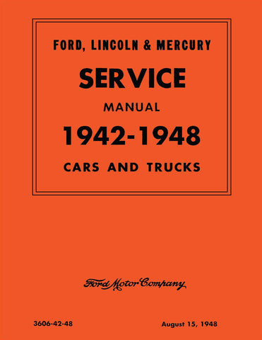 1942 - 1948 Ford, Lincoln, Mercury Service Manual