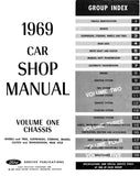 1969 Ford Car Shop Manual Chassis Engine Electrical Body Maintenance Lubrication