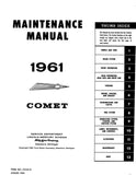 1961 Comet Maintenance Manual